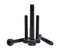 10/50 Uds M1.4 .6 M2 .5 M3 M4 Mini Pequeño Micro Negro Grado 12,9 Acero DIN912 Allen Hexágono Cabeza Hueca Hexagonal Tornillo(10mm,10pcs M4)