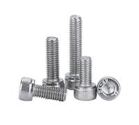 10/50 Uds M1.4 .6 M2 M3 M4 M5 M6 304 A2-70 acero inoxidable DIN912 tapa hexagonal cabeza perno longitud del tornillo 6-12mm(12mm,M1.6-(50Pcs))