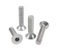 10/50 Uds M1.6 M2 .5 M3 M4 M5 M6 304 Acero Inoxidable Negro Grado 10,9 Hexágono Cabeza Con Conector Hexagonal Plano Avellanado Tornillo Allen(M6 10pc/304 stainless,12mm)