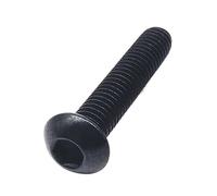 10/50 Uds M1.6 M2 .5 M3 M4 M5 M6 M8 Negro Grado 10,9 Acero ISO7380 Hexágono Cabeza Con Conector Hexagonal Botón Seta Tornillo Allen(25mm,M2 (50pcs))