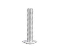 10/50 Uds M2 .5 M3 M4 M5 M6 304 A2-70 cabeza plana de acero inoxidable perno cruzado redondo grande L = 4-10mm(6mm,M2.5(50PCS))