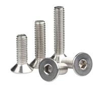 10/50 Uds M2 .5 M3 M4 M5 M6 DIN7991 304 Hexágono De Acero Inoxidable Tornillo Cabeza Avellanada Plana Perno Allen(20mm,M2 x 50Pieces)