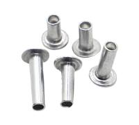 10-50 Uds M2 .5 M3 M4 M5 M6 GB873 cabeza de armazón plana redonda aluminio medio vástago semihueco remache diámetro 2-6mm longitud 3-30mm