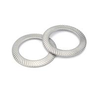 10/50 uds. M2.5 M3 M4 M5 M6 M8 M10 M12 M14 M16 DIN9250 304 Disco de acero inoxidable con junta dentada(50pcs M6)