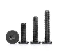 10/50 Uds M2 .5 M3 M4 M5 M6 Zinc Plateado 304 Acero Inoxidable CM Seis Lóbulos Torx Ultrafino Súper Bajo Tornillo De Cabeza Oblea Plana(10pcs,M5x35mm)