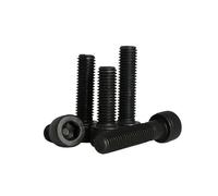 10/50 Uds M2 .5 M3 M4 negro 12,9 grado aleación acero DIN912 todo hilo completo hexagonal tapa Allen tornillo de cabeza