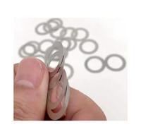10/50 Uds M2 M3/M4 M5 M6 M8 M9 M10 M12 M13/M14 M15 M16 M40 Ss 304 arandela plana ultrafina cuña 0,1/0,2/0,3/0,5 Mm/0,2 Mm de espesor/10 * 18(0.1mm Thick,10Pcs M10*20)