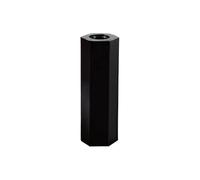 10-50 Uds M2M2.5M3 Nylon Doble Paso Hexagonal Separador Negro Plástico Espaciado Tornillos PCB Placa Base Fija(25mm -20PCS,M2.5)