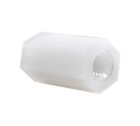 10-50 Uds M2M2.5M3 Nylon Doble Paso Hexagonal Separador Plástico Blanco Espaciado Tornillos PCB Placa Base Fija(8mm -50PCS,M2)