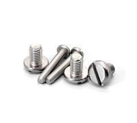 10/50 Uds M3 M4 M5 M6 M8 304 A2 acero inoxidable GB67 rosca métrica ranurada cabeza redonda máquina tornillo longitud = 4-60mm(10mm,M5 10pcs)