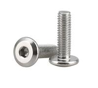 10-50 Uds M3/M4/M5/M6/M8 tornillos de cabeza hueca hexagonal de acero inoxidable perno de unión de muebles, M3x20mm(50pcs)