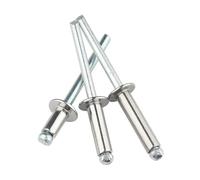 10-50 Uds remaches Pop de aluminio M2.4 M3.2 M4 M4.8 M5 M6 remaches ciegos de cabeza de cúpula mandril de acero remaches de escape clavo de tracción(M3.2 (50pcs),20mm)