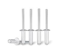 10-50 Uds remaches Pop de aluminio M2.4 M3.2 M4 M5 remaches ciegos de cabeza de cúpula mandril de acero remaches de escape clavo de tracción(M2.4x10mm(50pcs))