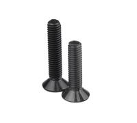 10-50 Uds. Tornillo De Cabeza Hexagonal Plano Avellanado M3 M4 M5 Máquina Pernos Hexagonales Acero Al Carbono DIN7991(18mm,M3 (50pcs))