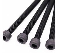 10/50 Uds UNF 0#-80 UNC 2#-56 4#-40 5#6#-32 8 10#-24 Tornillo De Cabeza Hexagonal Acero Grado Negro Estándar 12,9(1/4",50pcs UNC 2-56)