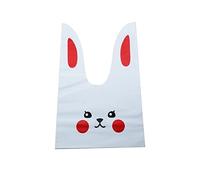 10/50 unids/lote lindo conejo orejas bolsas de plástico galletas bolsas de regalo y dulces bolsas de regalo para galletas Snack hornear paquete y evento fiesta suministros-L, 50 unidades, bolsas