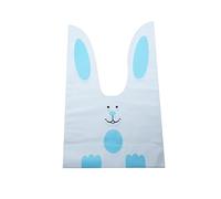 10/50 unids/lote lindo conejo orejas bolsas de plástico galletas y dulces bolsas de regalo para galletas Snack hornear paquete y evento fiesta suministros-R, 50 piezas, bolsas