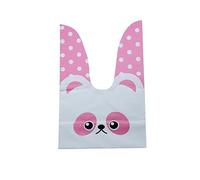 10/50 unids/lote lindo conejo orejas bolsas galletas bolsas de plástico y dulces bolsas de regalo para galletas Snack hornear paquete y eventos fiesta suministros-I, 50 unidades, bolsas