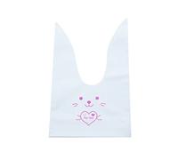 10/50 unids/lote lindo conejo orejas bolsas galletas bolsas de plástico y dulces bolsas de regalo para galletas Snack hornear paquete y eventos fiesta suministros -G, 10 unidades, bolsas