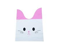 10/50 unids/lote lindo conejo orejas bolsas galletas bolsas de plástico y dulces bolsas de regalo para galletas Snack hornear paquete y eventos fiesta suministros-J, 10 unidades, bolsas