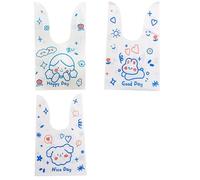 10/50 unids/lote lindo conejo orejas bolsas galletas bolsas de plástico y dulces bolsas de regalo para galletas Snack hornear paquete y evento fiesta suministros - Happy Day Mix,50 unidades, bolsas