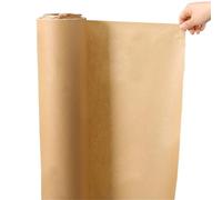 10/50M Brown Kraft Paper Packaging, Gift Wrapping Moving Packing Roll For Painting(50mx10cm)