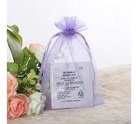 10/50pcs 7x9 9x12 10x15 Bolsa de organza Bolsas de embalaje con cordón Bolsas de regalo Decoración de fiesta de boda Bolsas de embalaje de joyería 50%-púrpura claro, 13x18 cm, 10 piezas