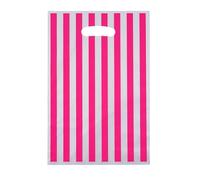 10-50pcs Bolsas de regalo impresas Lunares Bolsa de plástico para dulces Fiesta infantil Niño niña Niños Fiesta de cumpleaños Favores Suministros Decoración-rosa-50pcs-16.3x25.5 CM