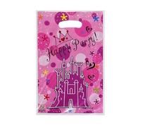 10-50pcs Bolsas de regalo impresas Lunares Bolsa de plástico para dulces Fiesta infantil Niño niña Niños Fiesta de cumpleaños Favores Suministros Decoración-Rosa-20pcs-16.3x25.5 CM