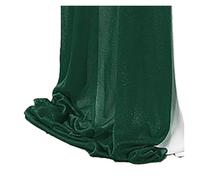 10/50PCS Chiffon Chair Sashes Wedding Decoration 17x250cm Aisle Decorations Party Banquet Event Para decoración de bodas, fiestas, ceremonias y re(Dark green,50pcs)
