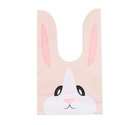 10/50pcs/lote lindo conejo oído bolsas galletas bolsas de plástico y dulces bolsas de regalo para galletas Snack paquete de cocción y evento fiesta suministros-K,10pcs, bolsas
