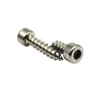10/50X M2 M2.6 M3 M3.5 M4 M5 M6 carbono negro 304 acero inoxidable Allen hexagonal tapa cabeza redonda tornillo autorroscante de madera(304 stainless steel,16MM_M2 50PCS)