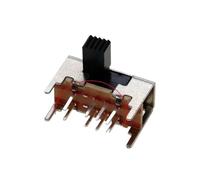 10 a 100 interruptores deslizantes de 8 pines, 3 posiciones, 2P3T, DP3T, botón lateral, pedal derecho, interruptor basculante, SK23D05(B,100PCS)