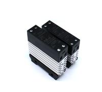 10 A, 25 A, 40 A, 50 A, 60 A, 80 A, de una sola fase, relé de estado sólido SSR con relé industrial de disipador de calor, montaje de riel DIN (CC - CA, 80 A)