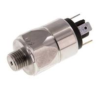 10 a 50bar SPDT Presostato de acero inoxidable G1/4'' 250VAC Conector plano EPDM