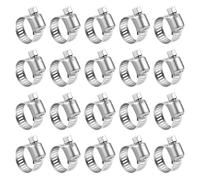 10 abrazaderas de acero inoxidable ajustables para pantalones Worm Drive, clips de línea de combustible para automoción, plumbing, y montaje industrial de tuberías (6-12 mm)