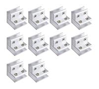 10 abrazaderas de fijación de azulejos, conectores resistentes, soportes de aluminio para instalaciones estables de ángulos de 90 grados, accesorios de instalación de azulejos