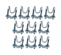 10 abrazaderas de tubo de cruces, pernos de doble tornillo, conector vertical horizontal, tubos de acero, fijadores, abrazadera de tubo de cruces