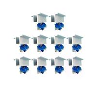 10 abrazaderas intermedias para paneles solares, soporte de montaje para paneles solares, abrazadera