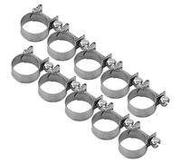 10 abrazaderas para manguera de acero inoxidable de 6 mm a 20 mm, tamaño opcional