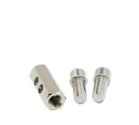 10 abrazaderas resistentes de 4/5/6 mm, ajustables, con llave, for cables acero, cierres metálicos Para Caminar Y Andar En Bicicleta(6mm X10PCS)