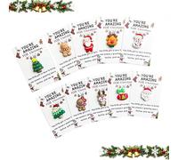 10 Abrazos Navideños de Bolsillo, Adorables y Compactos, Incluyen una Emotiva Tarjeta de Felicitación, Regalo Ideal para Amigos, Familiares y Niñas