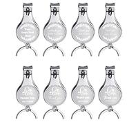 10 abrebotellas personalizado para cortaúñas con texto de logotipo para hombres y mujeres, recuerdos de boda para invitados a granel, grabado 4 en 1, abridor de botellas multifunción, fiesta,