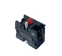 10 accesorios de la serie XB2 interruptor botón bloque contacto 10A ZB2BE102C ZB2-BE101C(Nc,Brass)