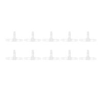 10 Accesorios De Plástico De 3 Vías Empalmadora De Tubos De Plástico Presión Y Púas Iguales Accesorio De Tubo Tee Resistente A La Temperatura Adaptador De 1/2 Púa Para Manguera (T三通3.2)