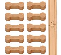 10 accesorios de tren de madera, rieles de madera Brio, rieles de tren de madera, conectores para juguetes Lego, conector de tren, reutilizable, juego de conectores universales, para vías de puente