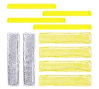 10 accesorios para aspiradora de ventana Kärcher WV6 WV 6 Plus WV7, 6 fundas de microfibra y 4 piezas de extractor de borde de goma, accesorios de repuesto compatibles con limpiacristales Kärcher