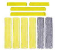 10 accesorios para aspiradora Kärcher WV 6 Plus WV6 WV7, incluye 6 fundas de microfibra y 4 extractores de borde de goma, accesorios de repuesto para Kärcher WV 6 Plus WV6 WV7