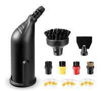 10 accesorios para limpiador de vapor Karcher, accesorios, 4 cepillos redondos con boquilla de potencia y cepillo para juntas, raspador y 3 paños de microfibra para Kärcher SC1 SC2 SC3 SC4 SC5 para