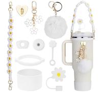 10 accesorios para Stanley Cup Water Bottle Handle Strap,Funda de silicona para Stanley Cup,Accesorios para Stanley Cup 40oz y 30oz para Stanley Cup 1,2 l y 850 ml,Copas no incluidas